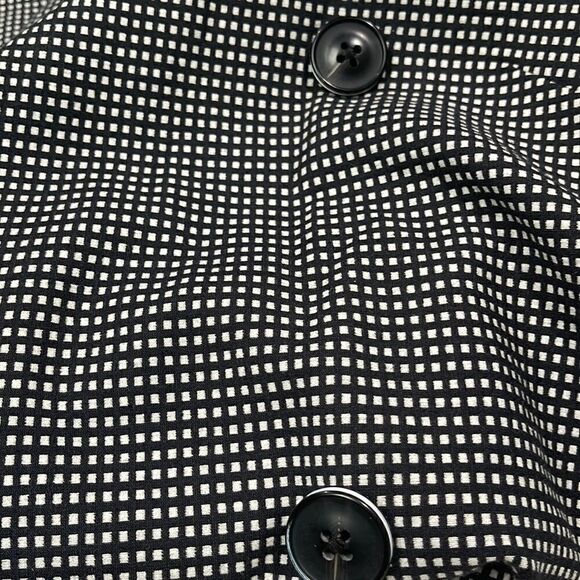 pearl by Lela Rose Sleeveless Checked Double Breasted Sheath Dress Sz 6 - Picture 11 of 15